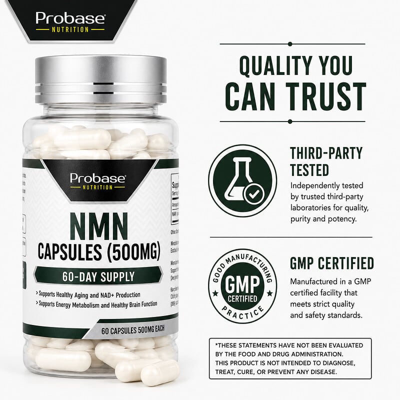 NMN（ニコチンアミドモノヌクレオチド）、500mg、60粒