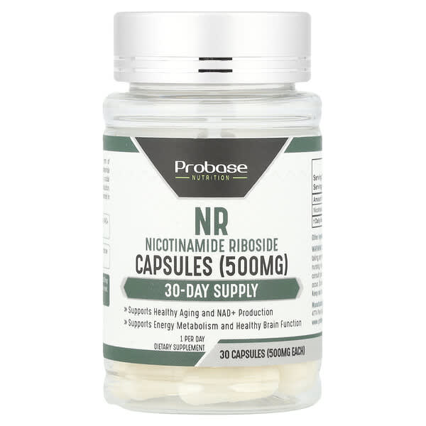 NR, 500 mg, 30 Capsules