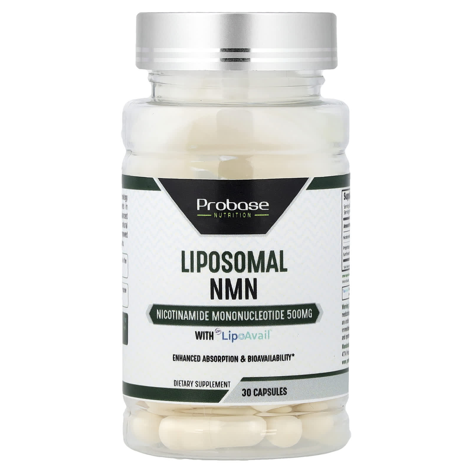 LipoAvail® İçeren Lipozomal NMN, 30 Kapsül