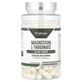 Probase Nutrition, L-thréonate de magnésium, 120 capsules (500 mg par capsule)