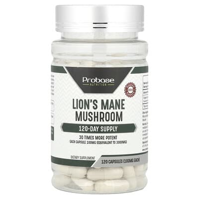 Probase Nutrition, Hericium, 100 mg, 120 Capsules