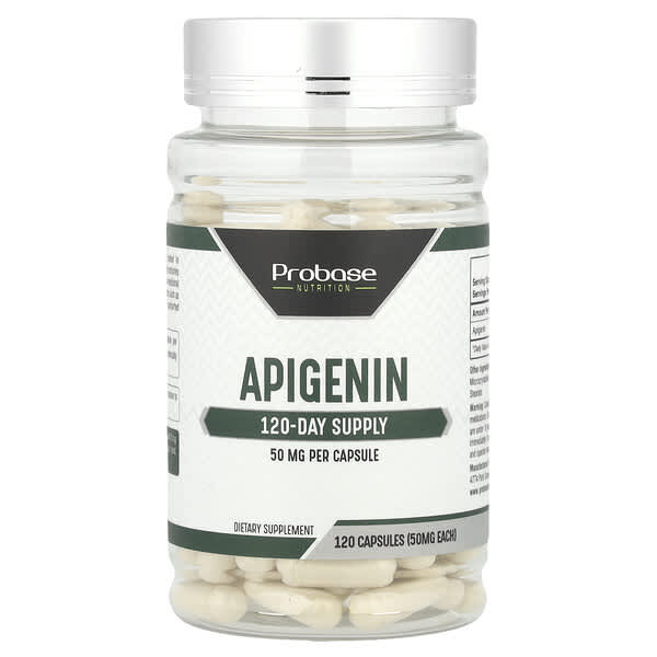 Apigenin, 50 mg, 120 Capsules