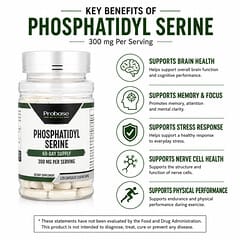 ホスファチジルセリン、120粒（1粒あたり150mg）