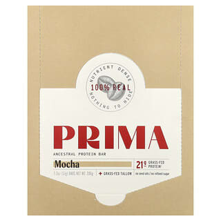 Prima, Ancestral Protein Bar, Mocha, 7 Bars, 2 oz (57 g) Each
