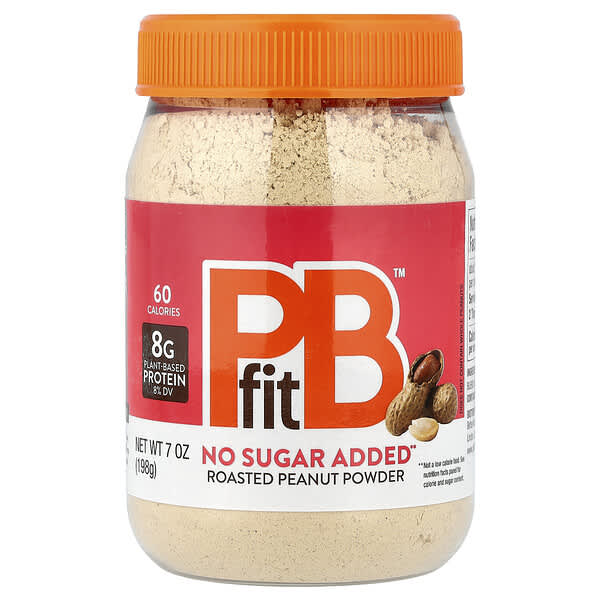 PBfit, ผงถั่วลิสงอบ ไม่เติมน้ำตาล ขนาด 7 ออนซ์ (198 ก.)