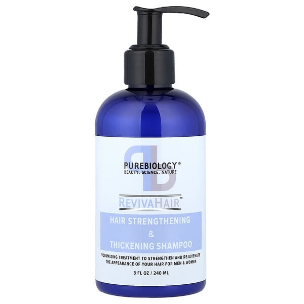 Pure Biology, RevivaHair™, Hair Strengthening & Thickening Shampoo, 8 fl oz (240 ml)