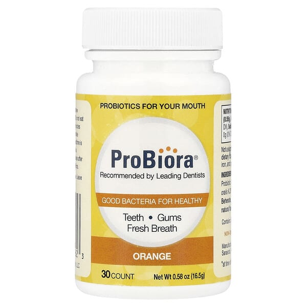 ProBiora, Dental Probiotics, Orange, 30 Tablets