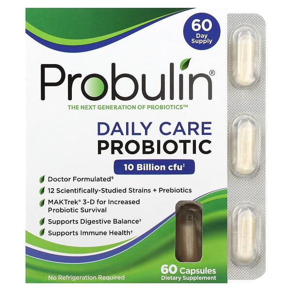 Probulin‏, פרוביוטיקה Daily Care‏, 10 מיליארד יחידות יוצרות מושבה, 60 כמוסות