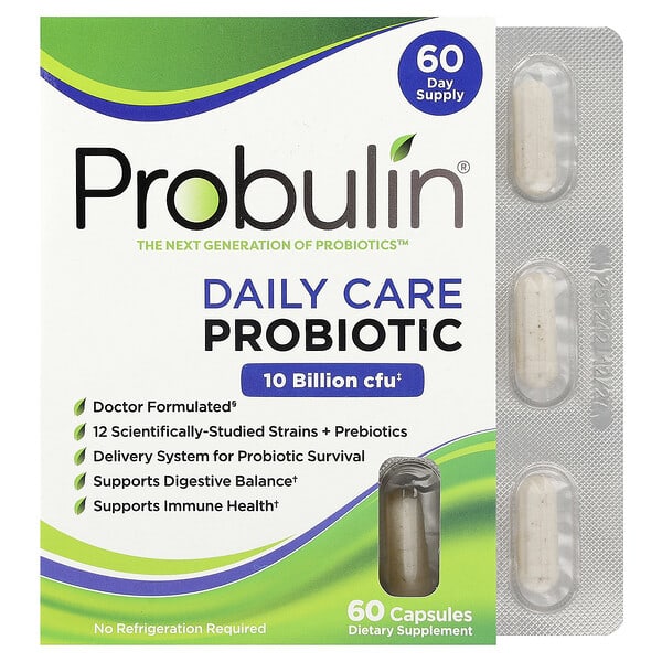 Probulin, 日常護理益生菌，100 億 CFU，60 粒膠囊
