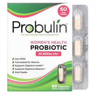 Probulin, Probiótico de Saúde da Mulher, 20 Bilhões de UFCs, 60 Cápsulas