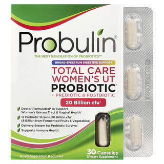 Probulin（プロブリン）, Total Care Women’s UT Probiotic＋Prebiotic＆Postbiotic、30粒