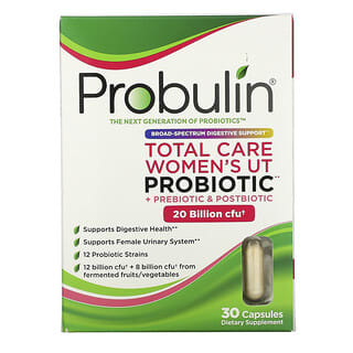 Probulin, Probiotique UT pour femmes Total Care, 20 milliards d'UFC, 30 capsules