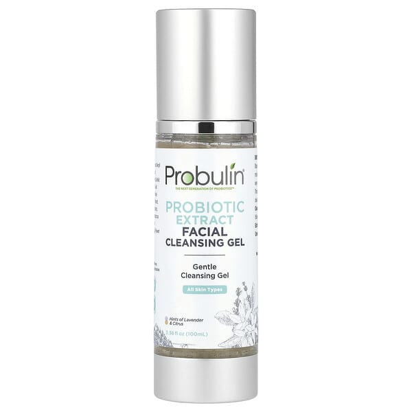 Probulin, Gel de limpieza facial con extracto probiótico, Lavanda y cítricos, 100 ml (3,38 oz. líq.)