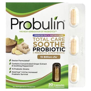 Probulin, 多面護理舒緩益生菌 + 益生元 + 益生素，150 億菌落數，30 粒膠囊