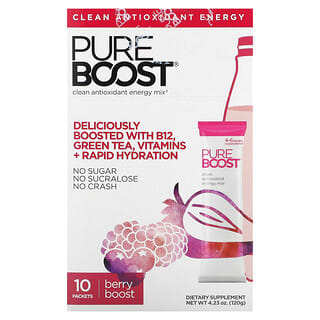 Pureboost, Clean Antioxidant Energy Mix, Berry Boost, 10 Packets, 0.42 oz (12 g) Each