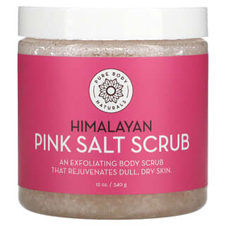 Pure Body Naturals, Exfoliante de sal rosa del Himalaya, 340 g (12 oz)