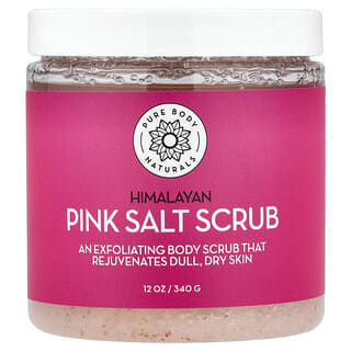Pure Body Naturals, Himalayan Pink Salt Scrub, 12 oz (340 g)