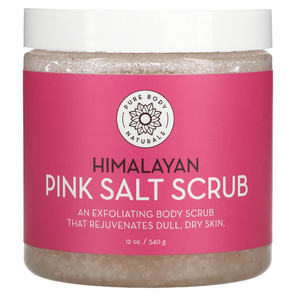 Pure Body Naturals, Himalayan Pink Salt Scrub, 12 oz (340 g)