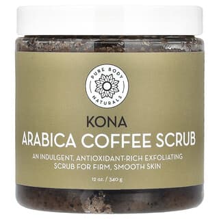 Pure Body Naturals, Kona Arabica Coffee Scrub , 12 oz (340 g)