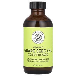 Pure Body Naturals, Organic Grape Seed Oil, Bio-Traubenkernöl, 118 ml (4 fl. oz.)