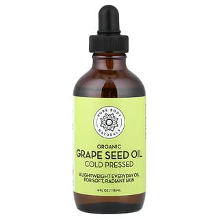 Pure Body Naturals, Органическое масло из виноградных косточек, 118 мл (4 жидк. унц.)