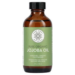Pure Body Naturals, Pure Organic Jojoba Oil, 4 fl oz (120 ml)