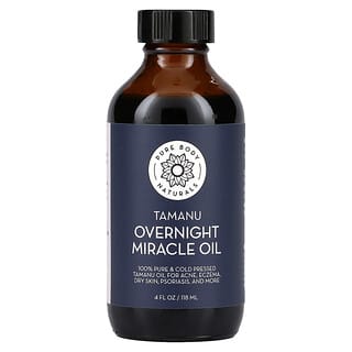 Pure Body Naturals, Aceite milagroso para la noche de Tamanu, 118 ml (4 oz. Líq.)