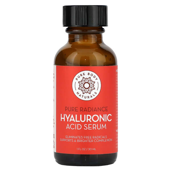 Pure Body Naturals Hyaluronic Acid Serum 1 Fl Oz 30 Ml 6260