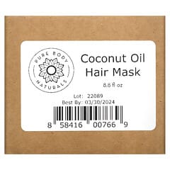 Pure Body Naturals, ココナッツオイル、ディープリペア髪マスク、260ml