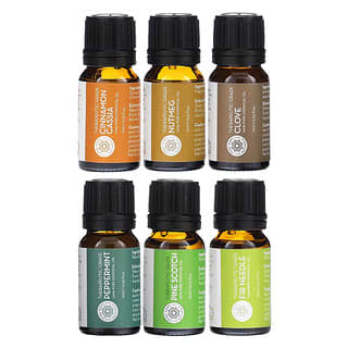 Pure Body Naturals, Winter Essential Oils Collection, Limited Edition, 6 Piece Set, 0.33 fl oz (10 ml) Each