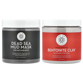 Pure Body Naturals, Beauty Mask Duo, 2 Piece Set