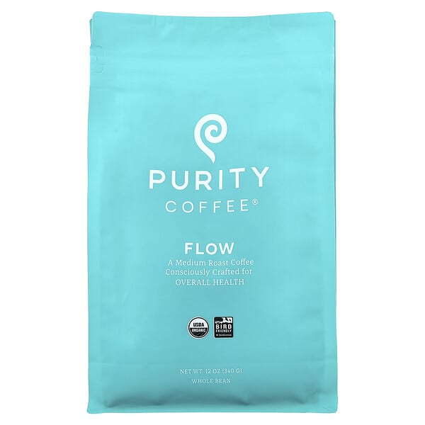 Purity Coffee, Flow, 원두, 미디엄 로스트, 340g(12oz)