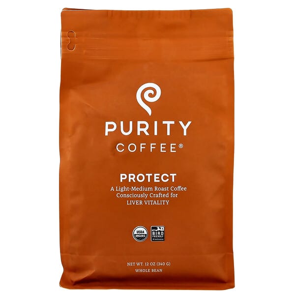 Purity Coffee, 프로텍트, 원두, 라이트-미디엄 로스트, 340g(12oz)