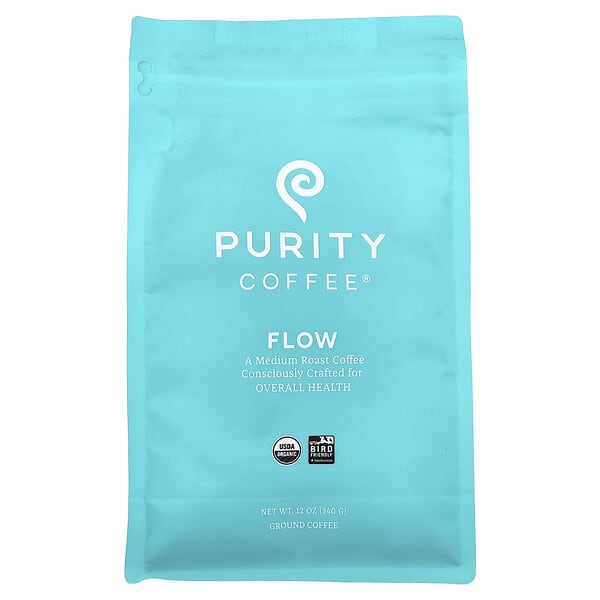 Purity Coffee, 플로우, 분쇄, 미디엄 로스트, 340g(12oz)