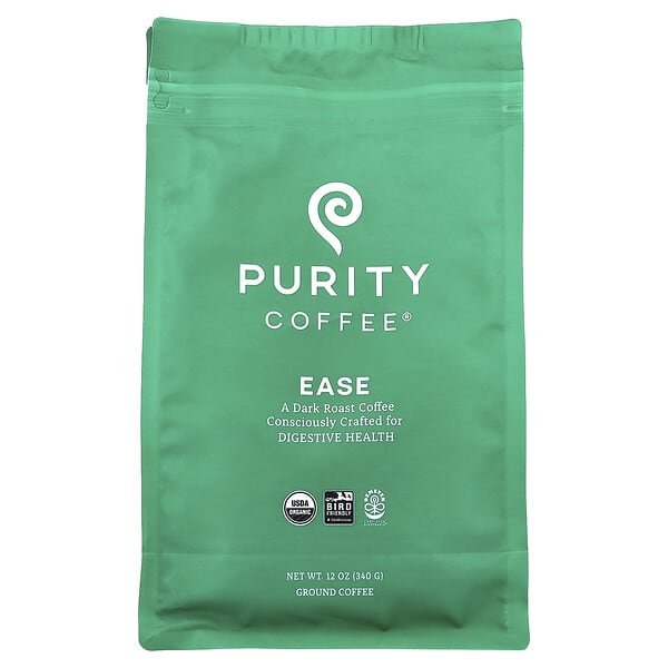 Purity Coffee, Ease, Ground, 다크 로스트, 340g(12oz)
