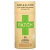 Natural Bamboo Strip Bandages with Aloe Vera, Burns & Blisters, Tan, 25 Eco Bandages