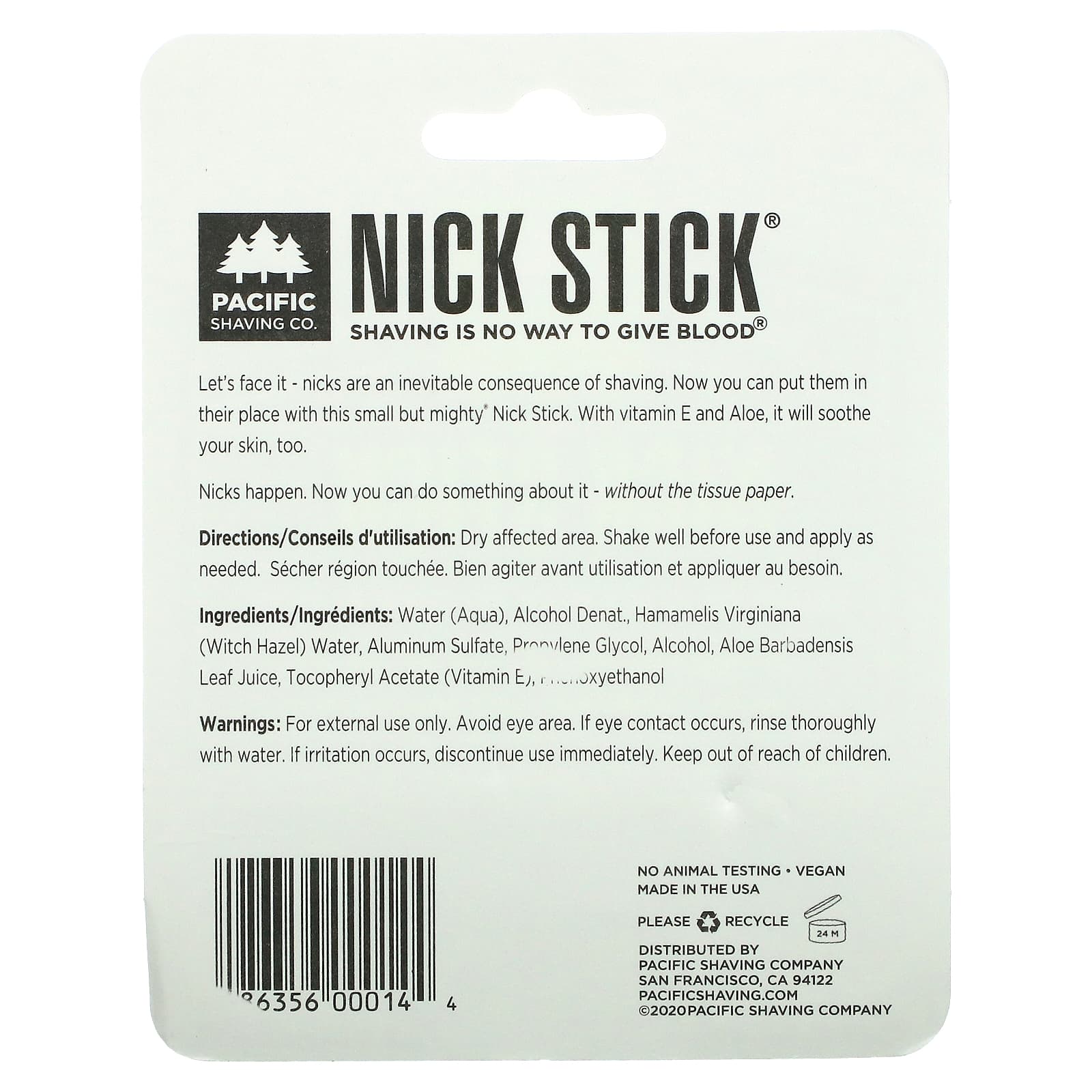 Pacific Shaving Company, Nick Stick, 0.25 fl oz (7 ml)
