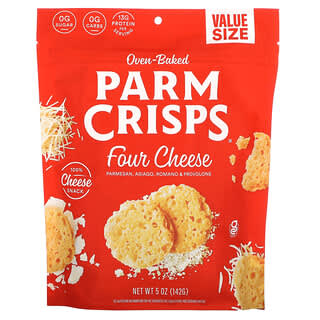 ParmCrisps, запеченные в печи, четыре вида сыра, 142 г (5 унций)