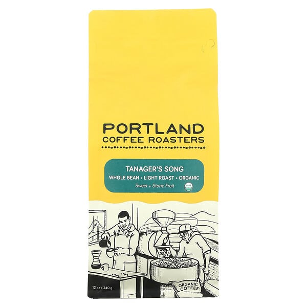 Portland Coffee Roasters, Bio-Kaffee, ganze Bohne, leicht geröstet, Tanager's Song, 340 g (12 oz.)