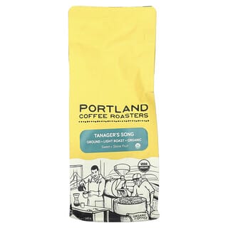 Portland Coffee Roasters, オーガニックコーヒー、コーヒー粉、浅煎り、タナジャの歌声、340g（12オンス）