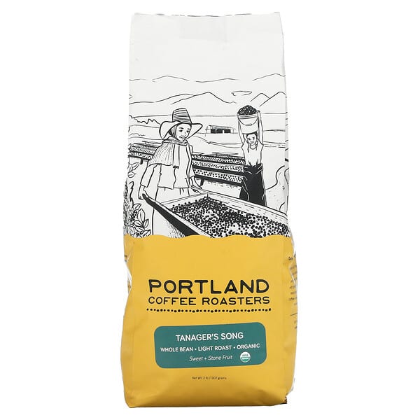 Portland Coffee Roasters, Bio-Kaffee, ganze Bohne, leicht geröstet, Tanager's Song, 907 g (2 lb.)