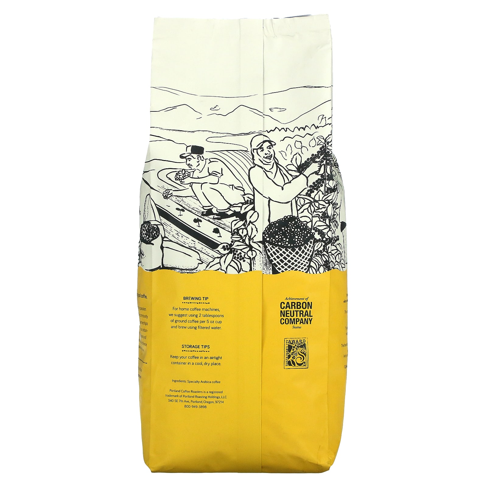 Portland Coffee Roasters, Organic Coffee, Whole Bean, Dark Roast