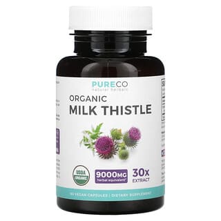 Pure Co., Organic Milk Thistle, 60 Vegan Capsules