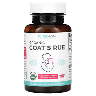 Pure Co., Pure Mom, Organic Goat's Rue, 60 Vegan Capsules