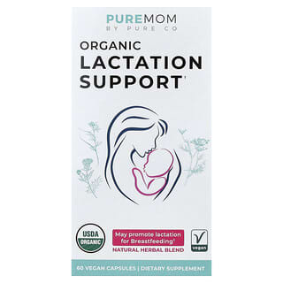 Pure Co., Pure Mom, Organic Lactation Support, 60 Vegan Capsules