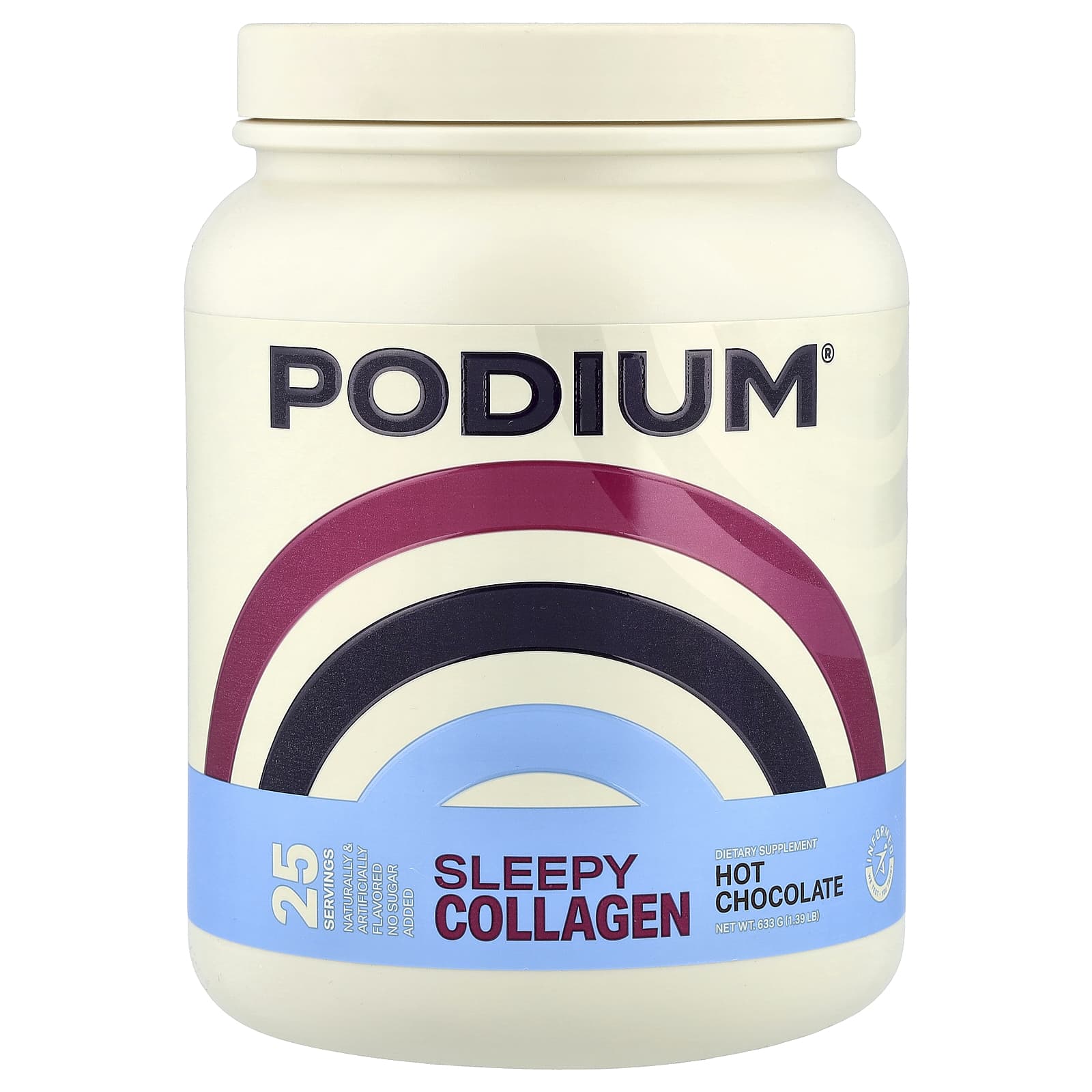 Podium Nutrition, коллаген для сна, со вкусом горячего шоколада, 633 г (1,39 фунта)