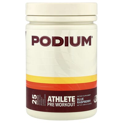 Podium Nutrition, Pre-Workout Formula, Blue Raspberry Flavor, 14.04 oz (398 g)