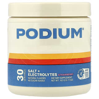 Podium Nutrition, Só + elektrolitok, eper, 162 g