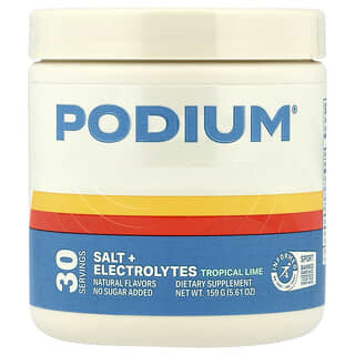 Podium Nutrition, Salt + Electrolytes, Lima tropical, 159 g (5,61 oz)
