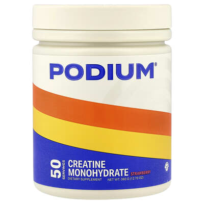 Podium Nutrition, Creatine Monohydrate, Strawberry Flavor, 12.7 oz (360 g)